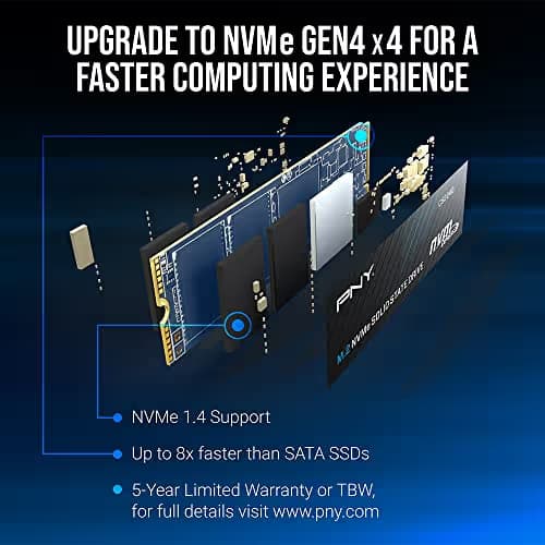 PNY CS2240 1TB SSD M.2 PCIe 4.0 NVMe image