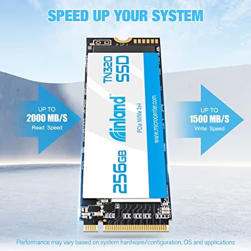 Inland TN320 256GB M.2-2280 SSD PCIe 3.0 X4 NVMe image