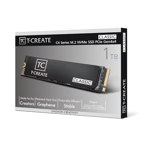 TEAMGROUP T-Create Classic C47 1TB M.2-2280 SSD PCIe 4.0 NVMe image