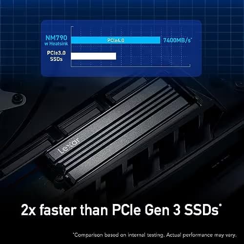 Lexar NM790 w/Heatsink 1TB SSD M.2-2280 PCIe 4.0 NVMe image