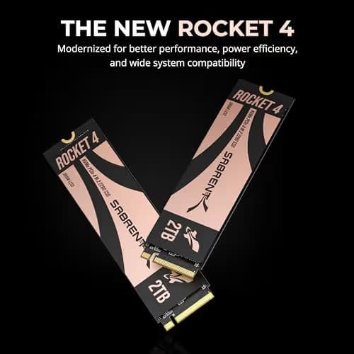 Sabrent Rocket 4 2TB SSD M.2 PCIe 4.0 NVMe image