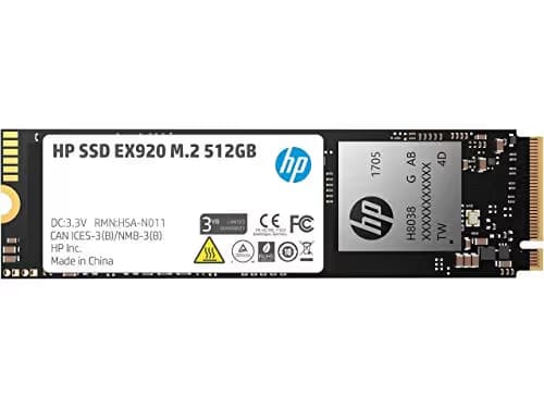 HP EX920 512GB SSD M.2-2280 PCIe 3.0 x4 NVMe image