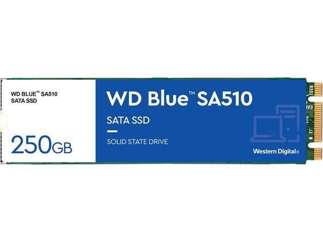 Western Digital Blue SA510 250 GB SSD M.2-2280 SATA image