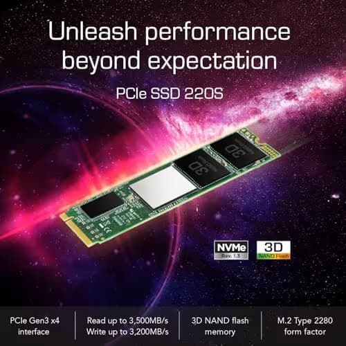 Transcend 220S 256GB SSD M.2-2280 PCIe 3.0 x4 NVMe image