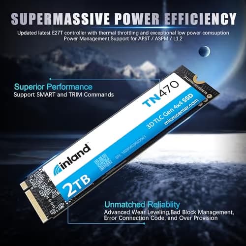 Inland TN470 2TB SSD M.2-2280 PCIe 4.0 X4 NVMe image
