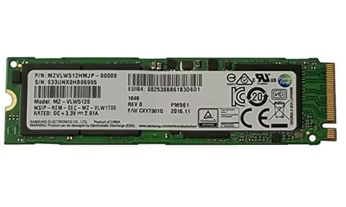 Samsung PM961 512GB M.2-2280 SSD PCIe 3.0 NVMe main image