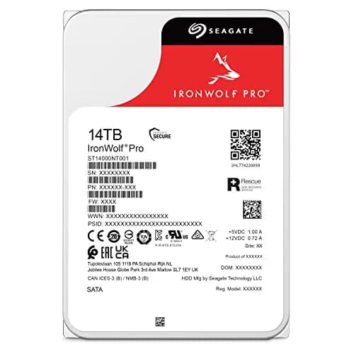 Seagate IronWolf Pro NAS 14TB 3.5" HDD 7200RPM SATA image