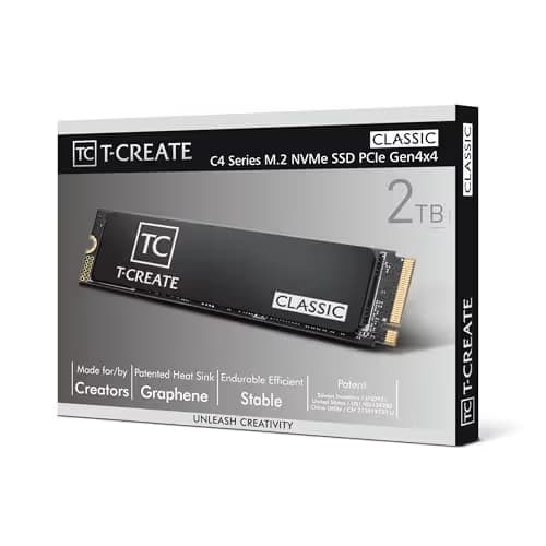 TEAMGROUP T-Create Classic C47 2TB SSD M.2 PCIe 4.0 NVMe image
