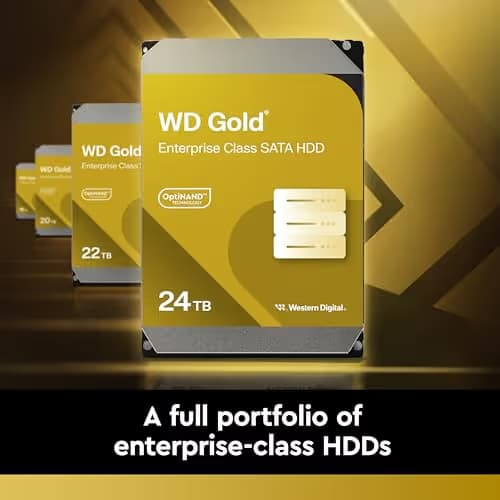 Western Digital Gold 6 TB 3.5" Internal HDD 7200RPM SATA 6.0 Gb/s image