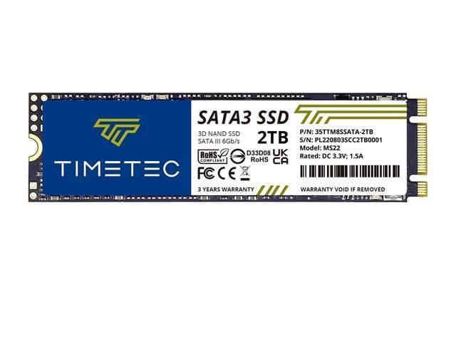 Timetec 35TTQNM2SATA 2TB SSD M.2-2280 SATA image