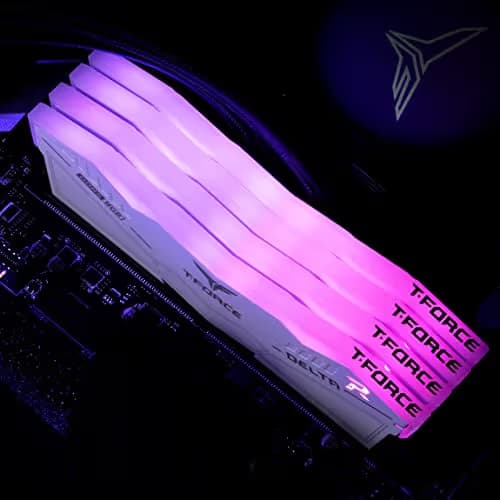 TEAMGROUP T-Force Delta RGB White DDR5-8000 CL38 32GB (2x16GB) image