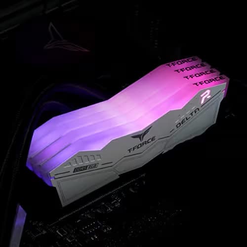 TEAMGROUP T-Force Delta RGB White DDR5-8000 CL38 32GB (2x16GB) image