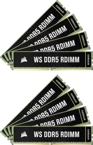 Corsair WS Black / Green Registered DDR5-5600 CL40 256GB (8x32GB) main image