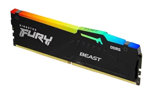 Kingston FURY Beast RGB Black DDR5-6000 CL30 8GB (1x8GB) image