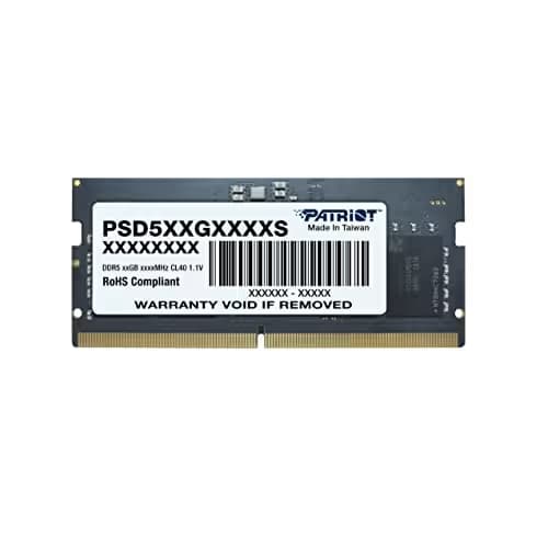 Patriot Signature Line Black SODIMM DDR5-4800 CL46 8GB (1x8GB) image