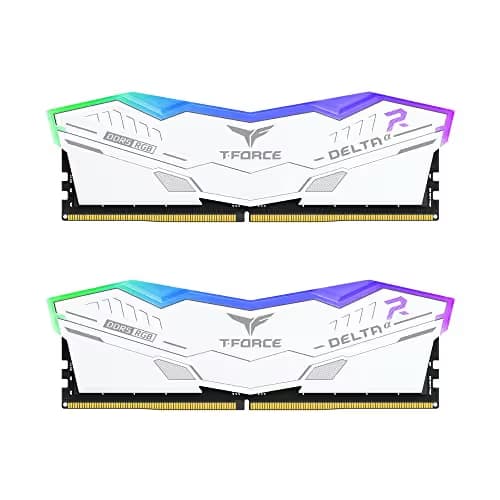 TEAMGROUP T-Force Delta RGB White DDR5-6000 CL38 64GB (2x32GB) image