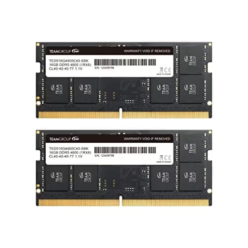 TEAMGROUP Elite Black SODIMM DDR5-4800 CL40 32GB (2x16GB) image