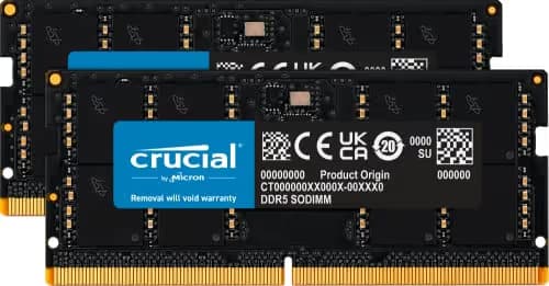 Crucial CT2K16G52C42S5 Black SODIMM DDR5-5200 CL42 32GB (2x16GB) main image