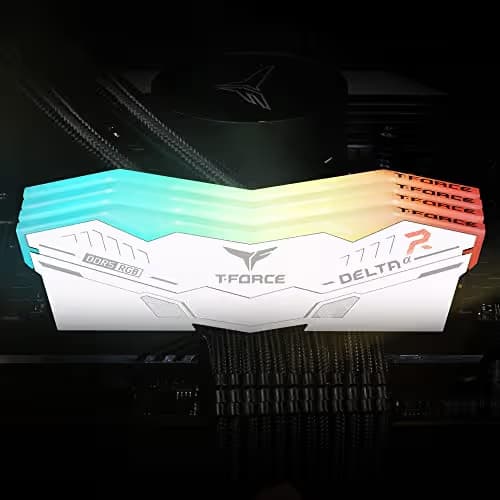 TEAMGROUP T-Force DELTAα RGB White DDR5-6000 CL38 32GB (2x16GB) image