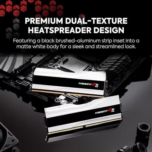G.Skill Trident Z5 RGB White / Black DDR5-6000 CL36 32GB (2x16GB) image