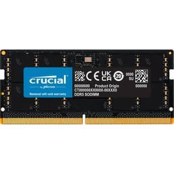 Crucial CT8G52C42S5 Black DDR5 SODIMM-5200 CL42 8GB (1x8GB) main image