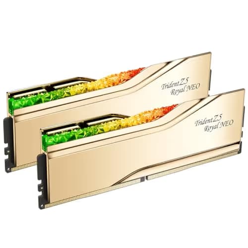 G.Skill Trident Z5 Royal Neo RGB 96GB (2x48GB) DDR5 6000 CL28 Gold image