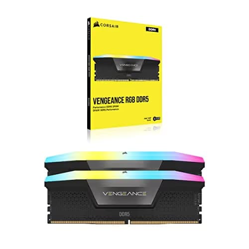 Corsair Vengeance RGB Black DDR5-6000 CL38 64GB (2x32GB) image