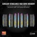 Corsair Vengeance RGB Black / Gray DDR5-5600 CL36 64GB (4x16GB) image