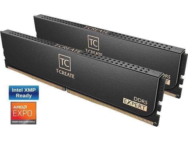 TEAMGROUP T-Create Expert Black / Gold DDR5-5600 CL38 32GB (2x16GB) main image