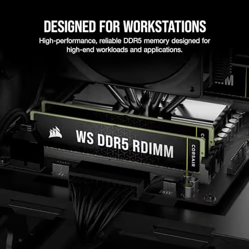Corsair WS Registered Black DDR5-6400 CL32 64GB (4x16GB) image