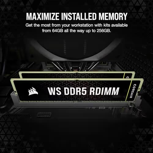 Corsair WS Registered Black DDR5-6400 CL32 64GB (4x16GB) image