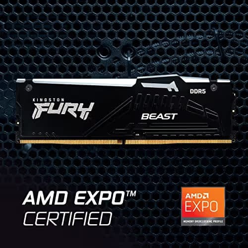 Kingston FURY Beast RGB Black DDR5-5200 CL36 16GB (1x16GB) image