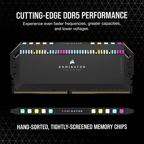Corsair Dominator Platinum RGB Black DDR5-5600 CL40 64GB (2x32GB) image