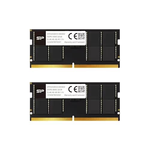Silicon Power SP064GBSVU560F22 Black DDR5-5600 SODIMM CL46 64GB (2x32GB) main image