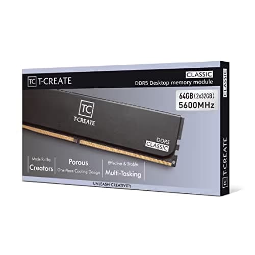 TEAMGROUP T-Create Classic Black DDR5-5600 CL46 64GB (2x32GB) image