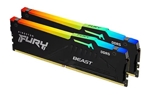 Kingston FURY Beast RGB Black DDR5-6400 CL32 32GB (2x16GB) image