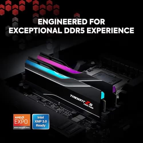G.Skill Trident Z5 Neo RGB Black DDR5-6000 CL36 64GB (2x32GB) image