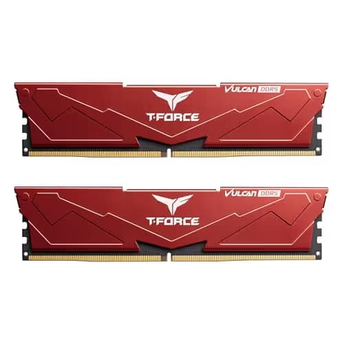 TEAMGROUP T-Force Vulcan Red DDR5-6000 CL38 64GB (2x32GB) image