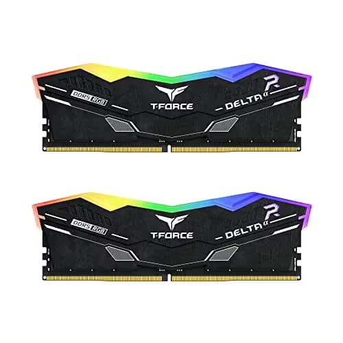 TEAMGROUP T-Force DELTAα RGB Black DDR5-6000 CL38 32GB (2x16GB) image