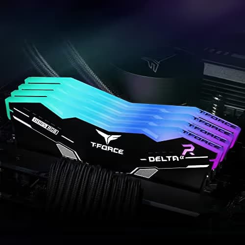 TEAMGROUP T-Force DELTAα RGB Black DDR5-6000 CL38 32GB (2x16GB) image
