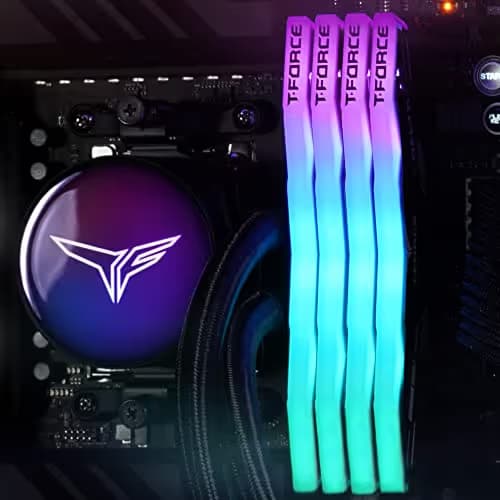 TEAMGROUP T-Force DELTAα RGB Black DDR5-6000 CL38 32GB (2x16GB) image