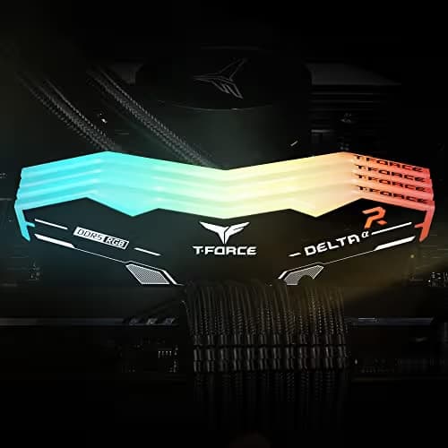 TEAMGROUP T-Force DELTAα RGB Black DDR5-6000 CL38 32GB (2x16GB) image