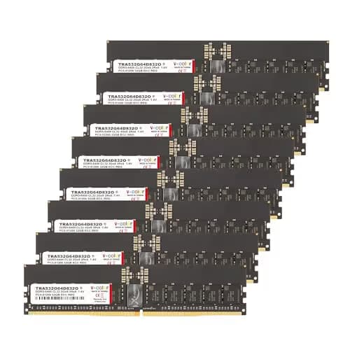 V-Color TRA532G64D832O Registered Black DDR5-6400 CL32 256GB (8x32GB) image