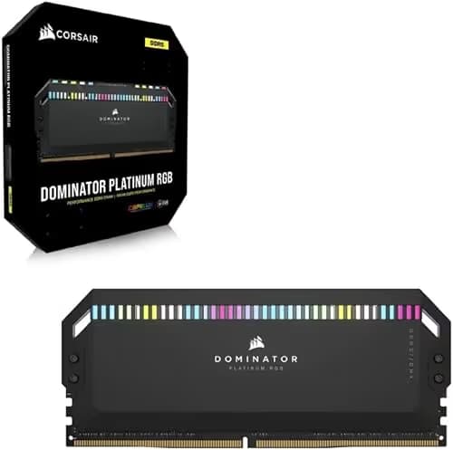 Corsair Dominator Platinum RGB Black DDR5-6400 CL32 64GB (2x32GB) image