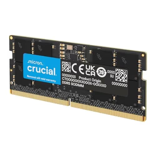 Crucial CT8G48C40S5 Black SODIMM DDR5-4800 CL40 8GB (1x8GB) main image