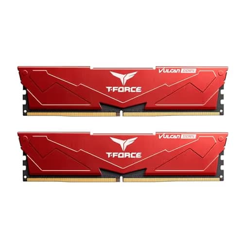 TEAMGROUP T-Force Vulcan Red DDR5-6400 CL34 64GB (2x32GB) image