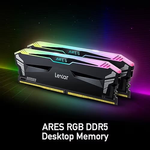Lexar Ares RGB Black / Silver DDR5-7200 CL34 32GB (2x16GB) image