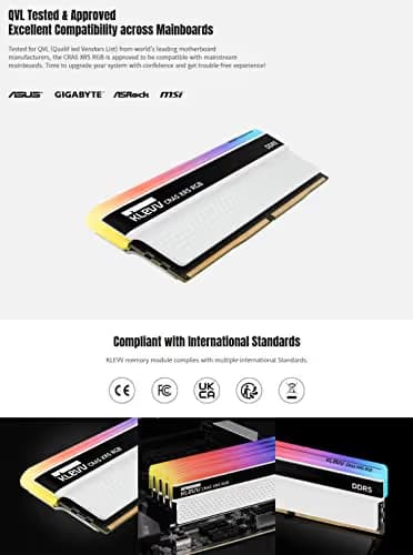 Klevv CRAS XR5 RGB White DDR5-7200 CL36 32GB (2x16GB) image