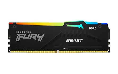 Kingston FURY Beast RGB Black DDR5-5600 CL40 8GB (1x8GB) image