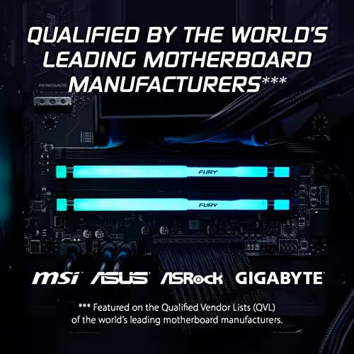 Kingston FURY Beast RGB Black DDR5-5600 CL40 8GB (1x8GB) image